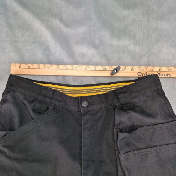 Caterpillar Work Pants Mens 32x32 Black Utility Cargo CAT Trademark C172 Pants - Picture 7 of 12